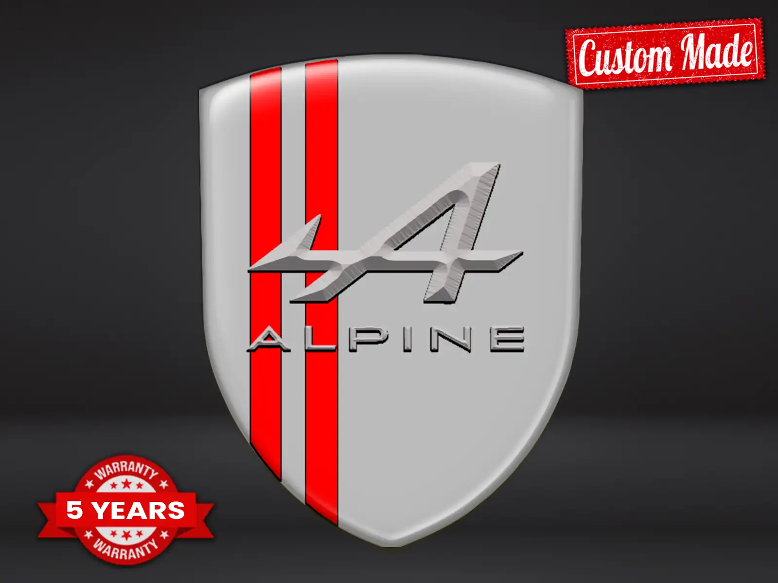 Alpina Pegatinas Logo Negocio Profesional Diseño Resistente